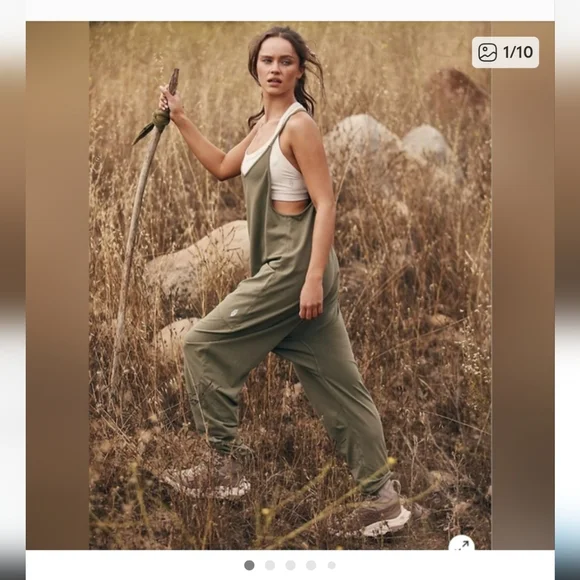 Free People Hot Shot Onesie Sage Stone - Picture 1 of 3